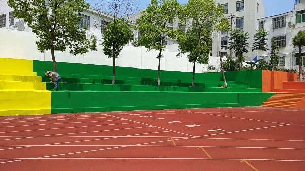 湖北荊門(mén)某學(xué)校丙烯酸看臺(tái)